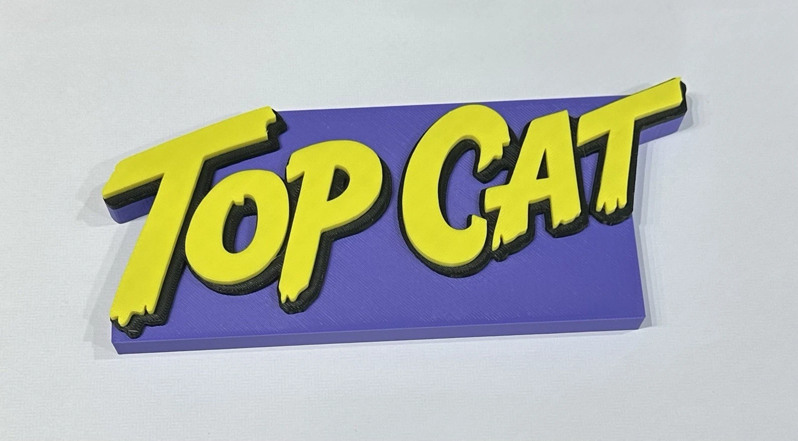 Decorative Top Cat Self Standing TV Logo Retro Room Sign Display