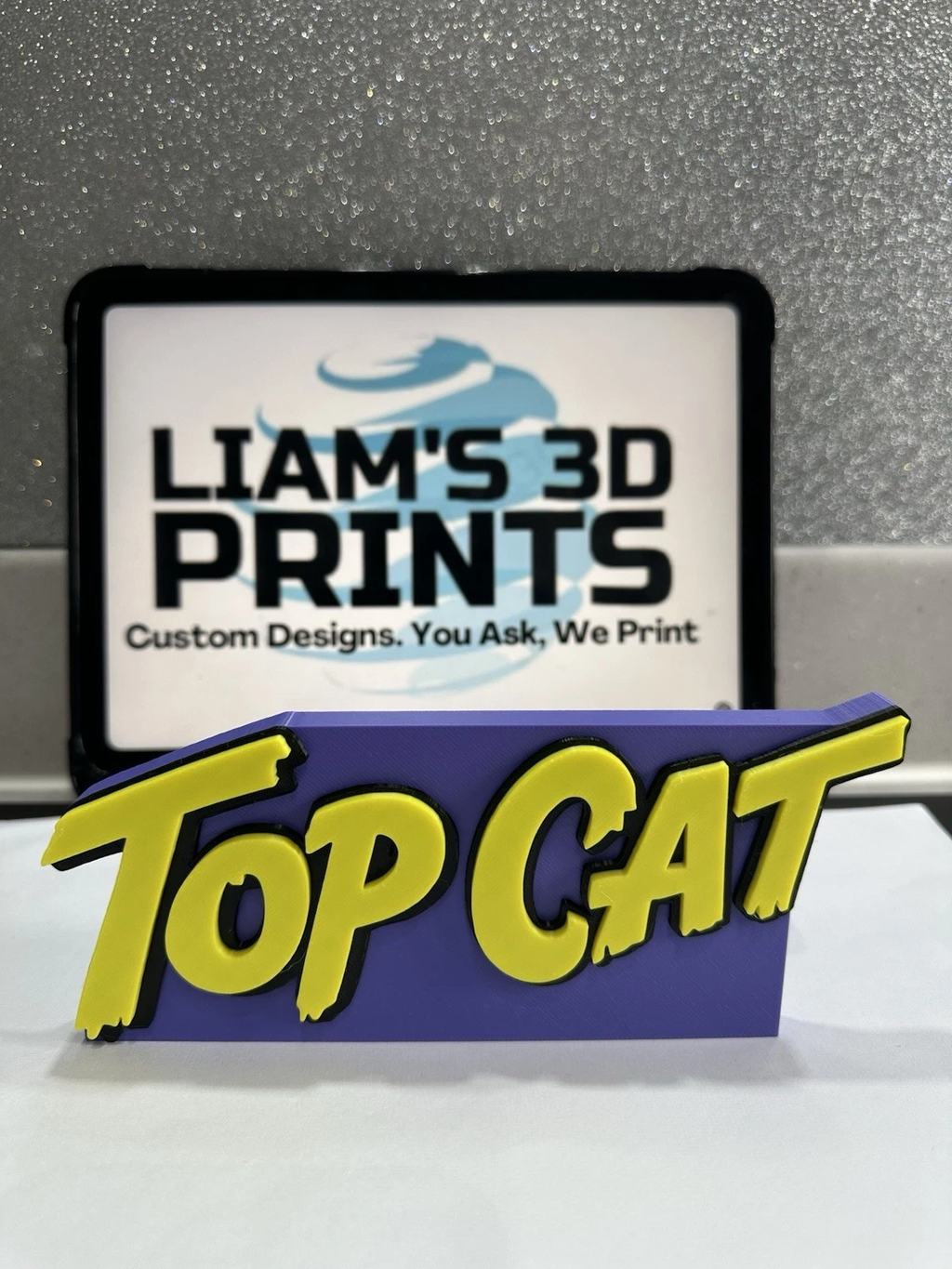 Decorative Top Cat Self Standing TV Logo Retro Room Sign Display