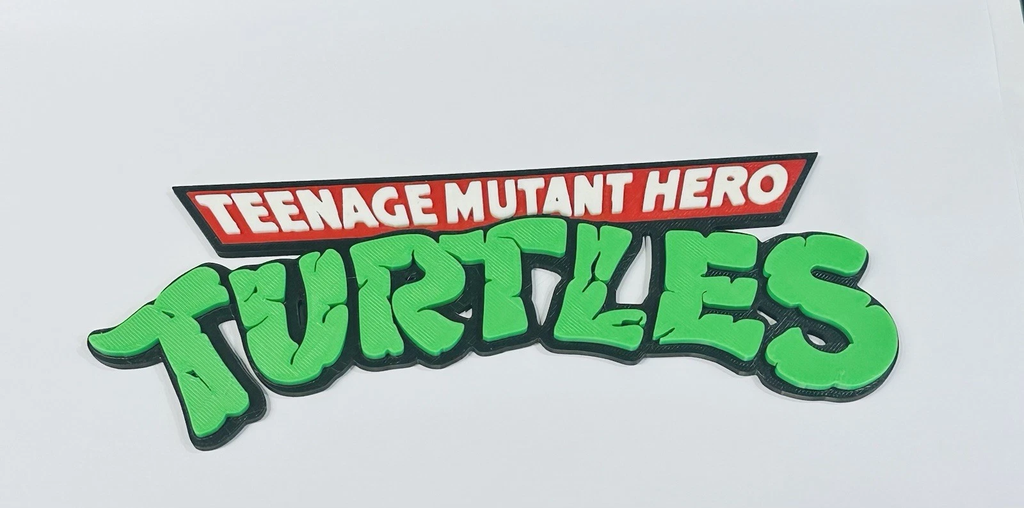 Decorative TMNT Teenage Mutant HERO Turtles logo Sign Display HERO Version