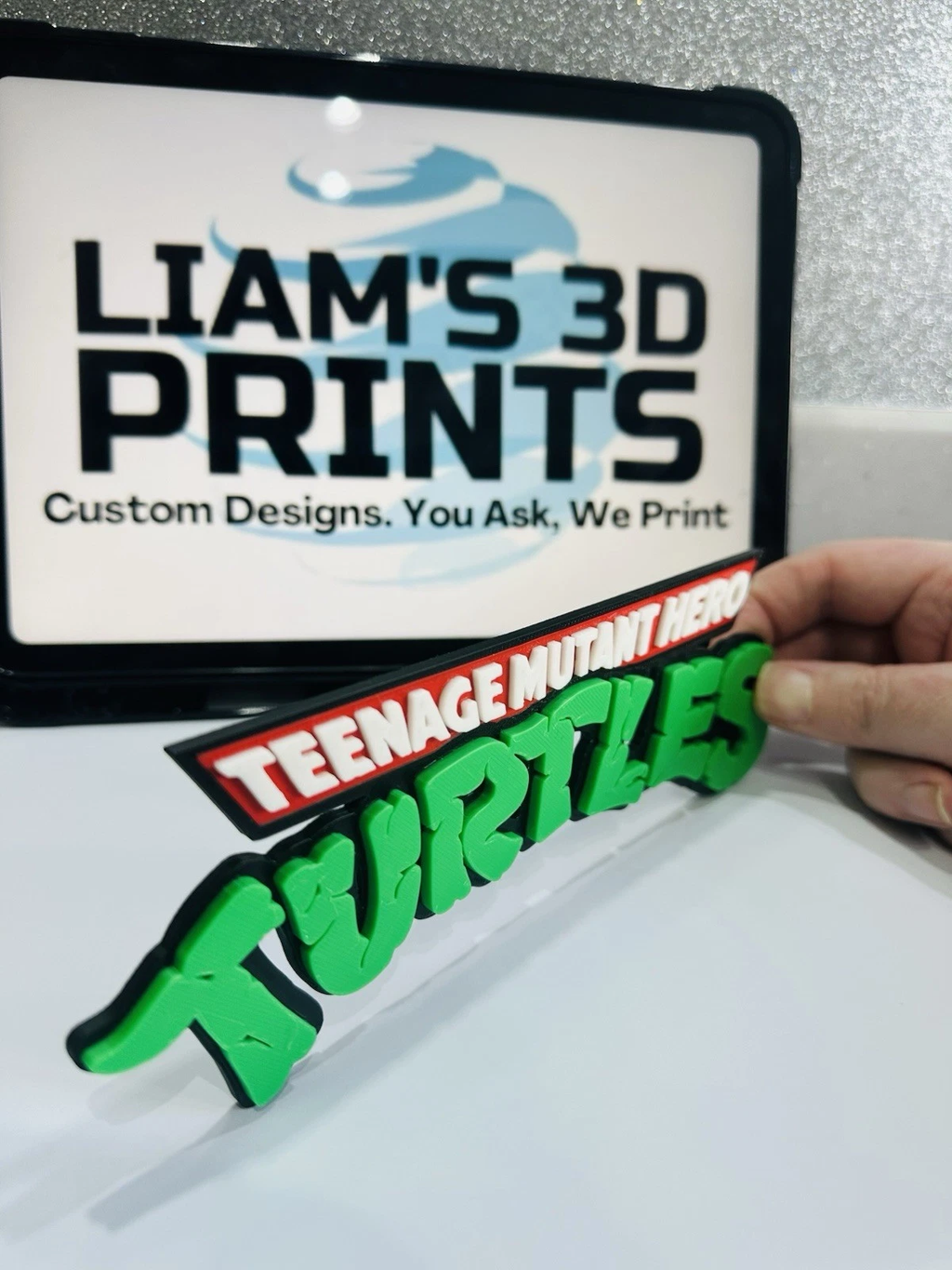 Decorative TMNT Teenage Mutant HERO Turtles logo Sign Display HERO Version