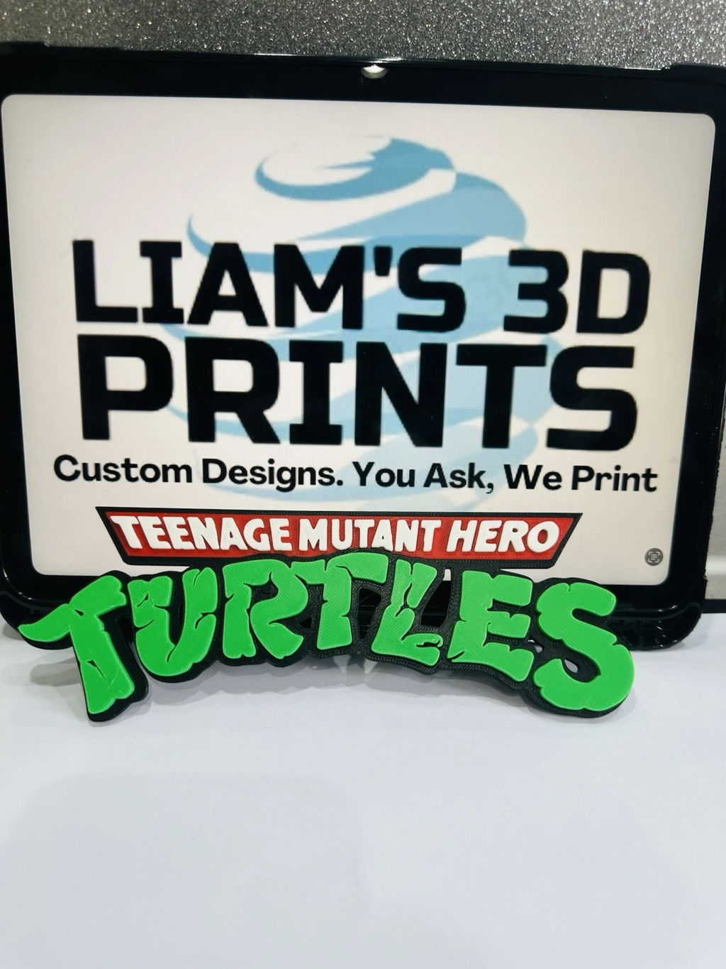 Decorative TMNT Teenage Mutant HERO Turtles logo Sign Display HERO Version