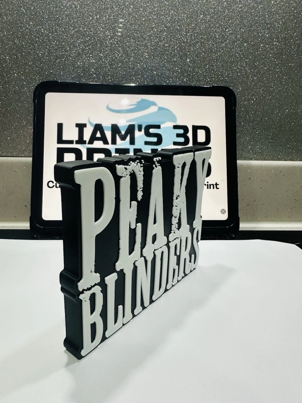 Decorative Peaky Blinders Self Standing Logo TV Show Movie Shelf Wall Sign