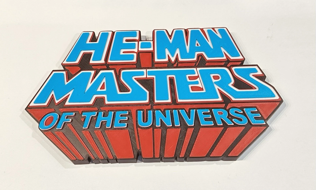 Decorative He Man HE-MAN Master Of The Universe logo Sign Display