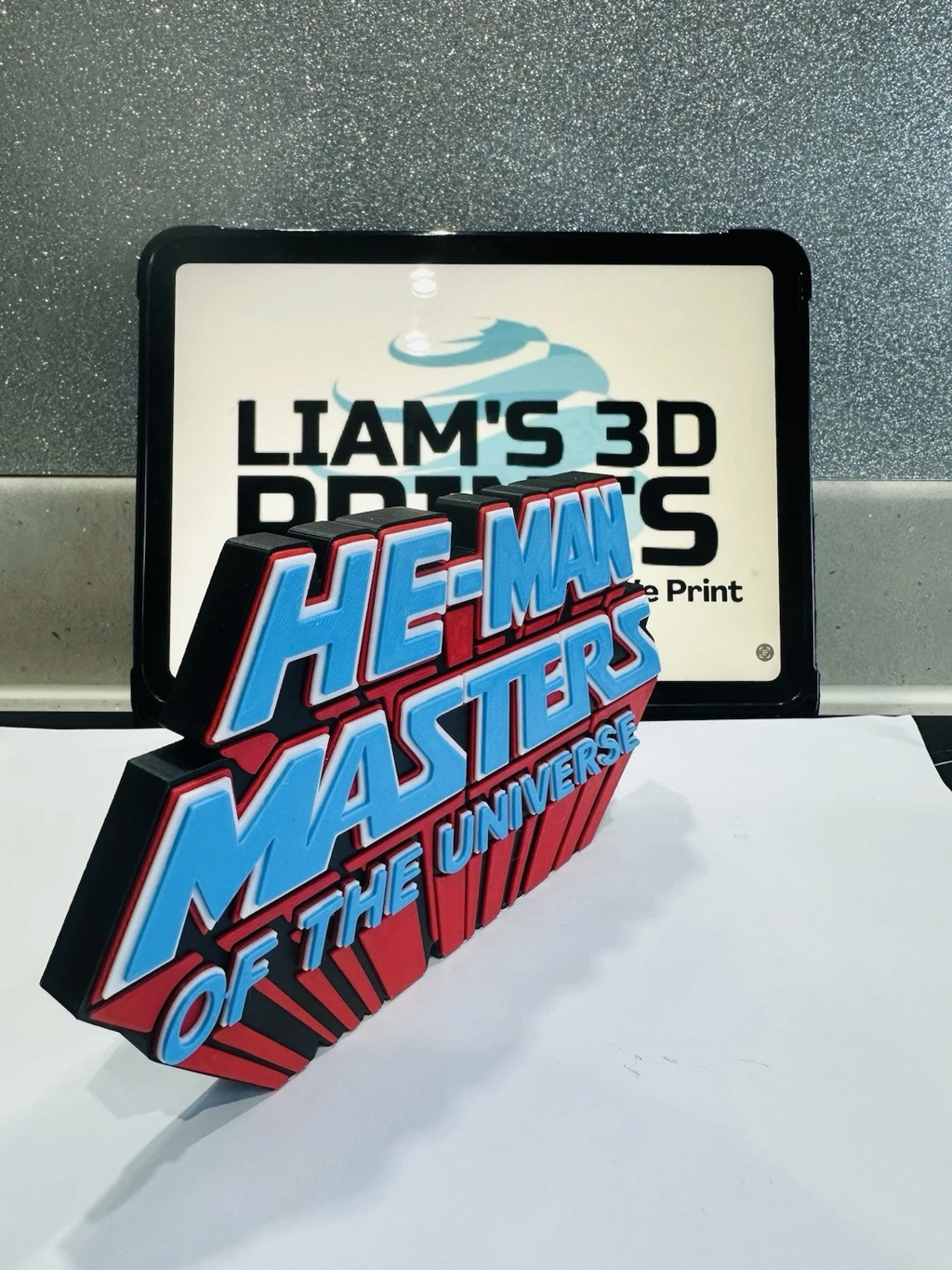 Decorative He Man HE-MAN Master Of The Universe logo Sign Display