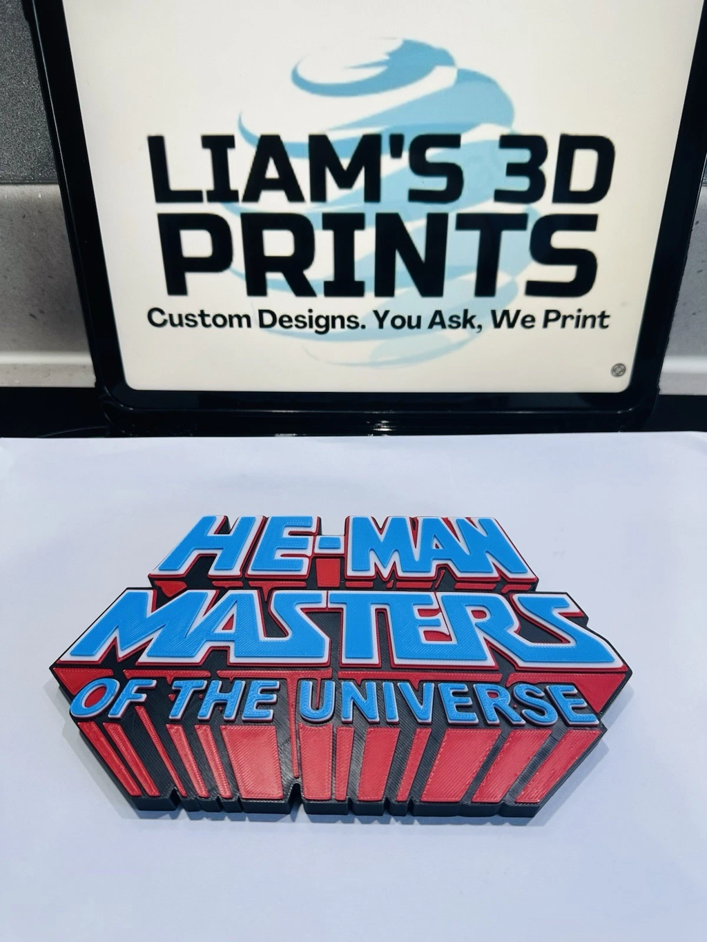 Decorative He Man HE-MAN Master Of The Universe logo Sign Display