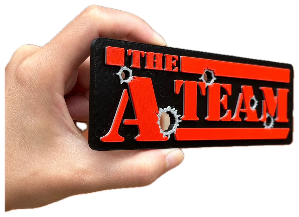 Decorative The A team A-Team logo Sign Display two sizes small 16cm Large 25cm