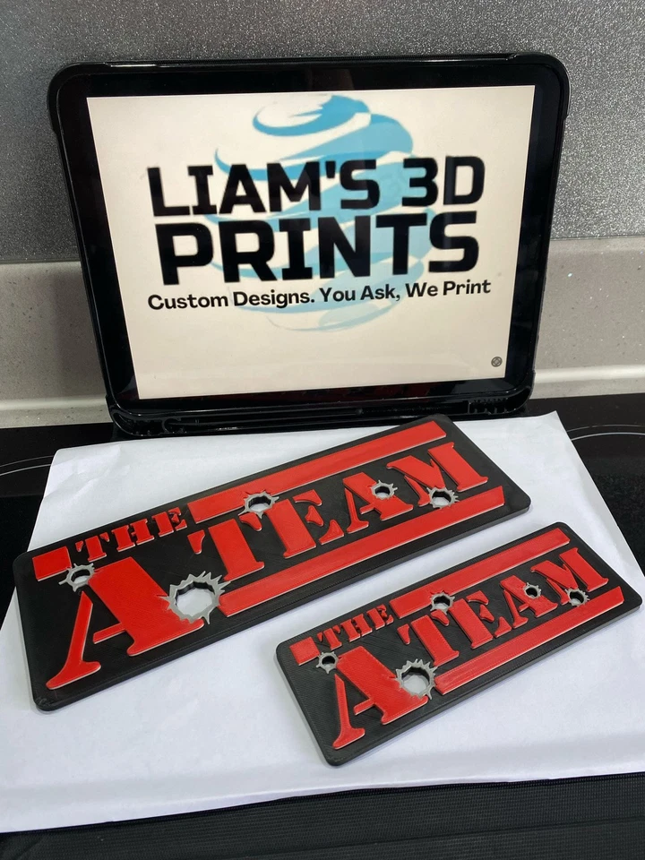 Decorative The A team A-Team logo Sign Display two sizes small 16cm Large 25cm