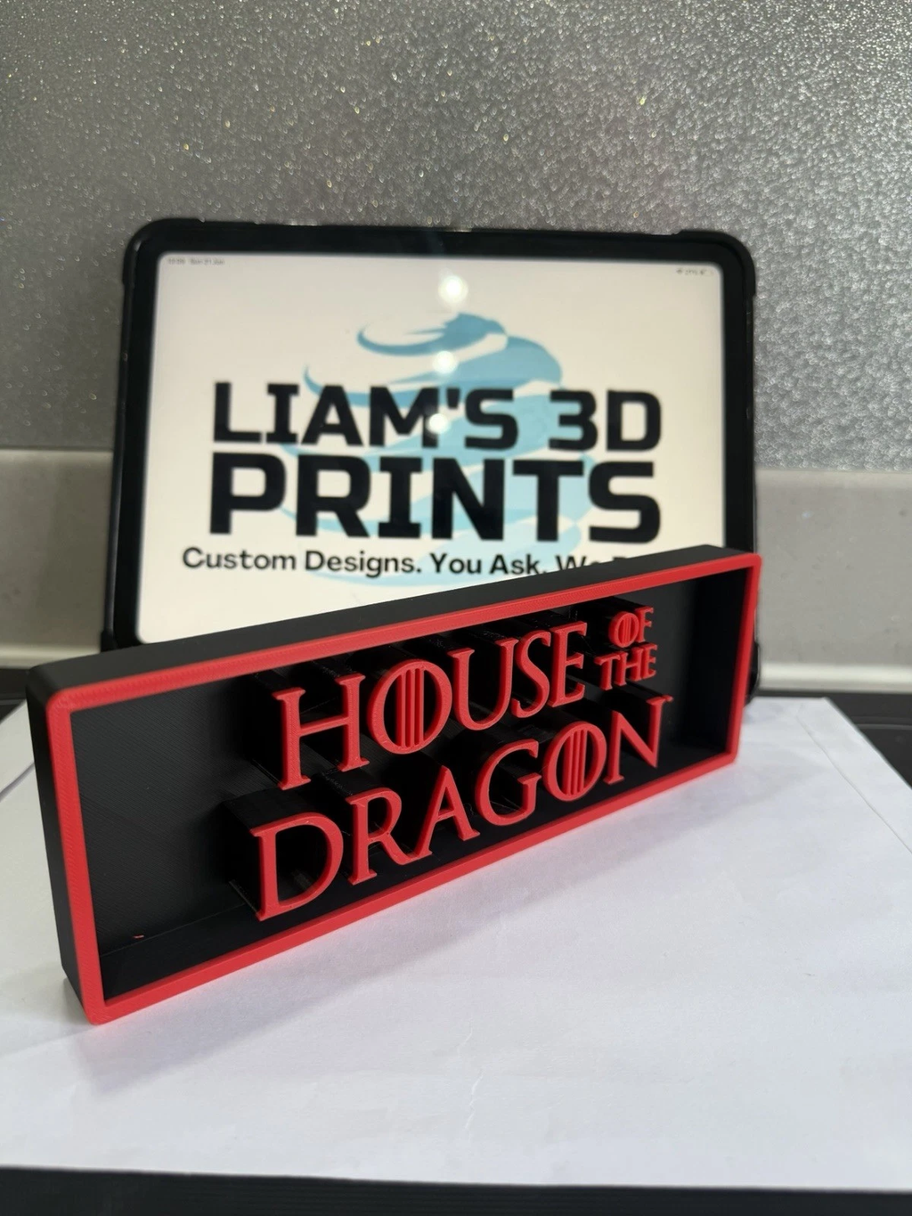 Decorative House Of The Dragon Box Film Logo Sign Display Cinema s17.5cm L22cm