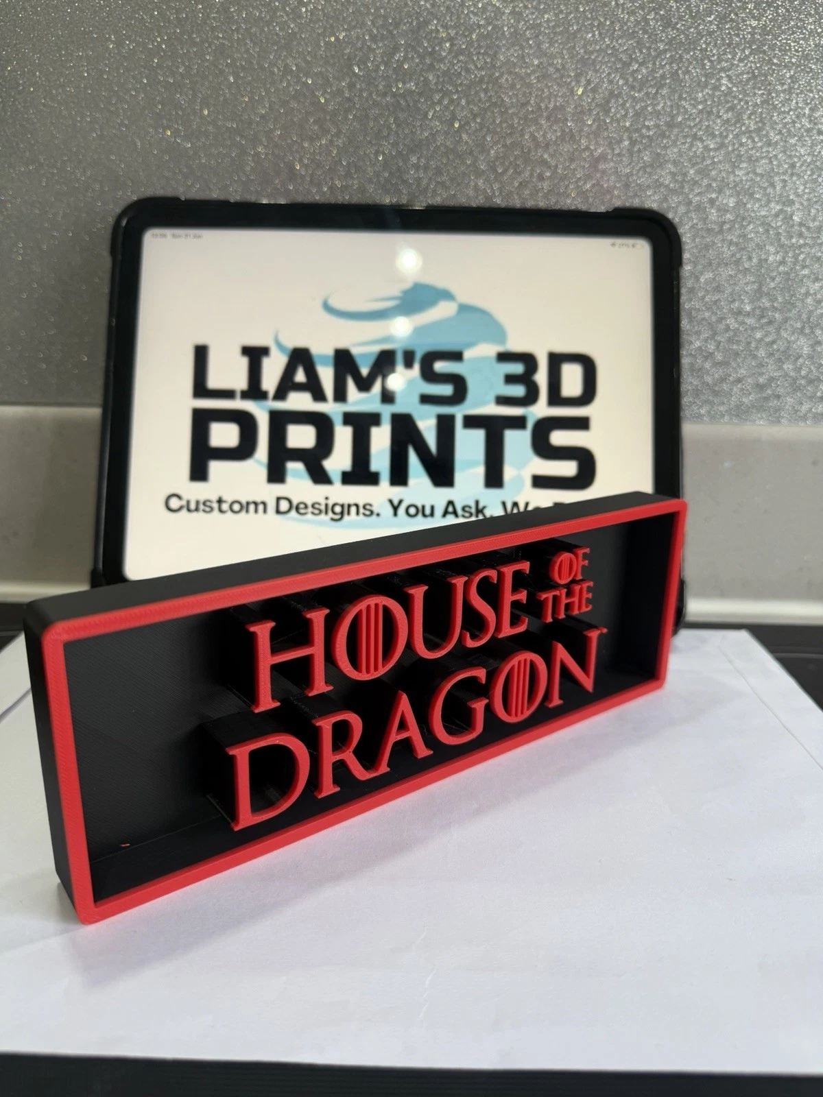 Decorative House Of The Dragon Box Film Logo Sign Display Cinema s17.5cm L22cm