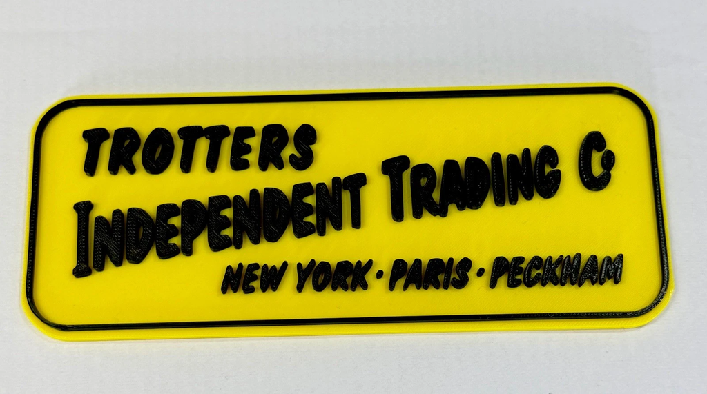 Decorative Only Fools And Horses Trotters Independent Traders Tv Room Sign Logo