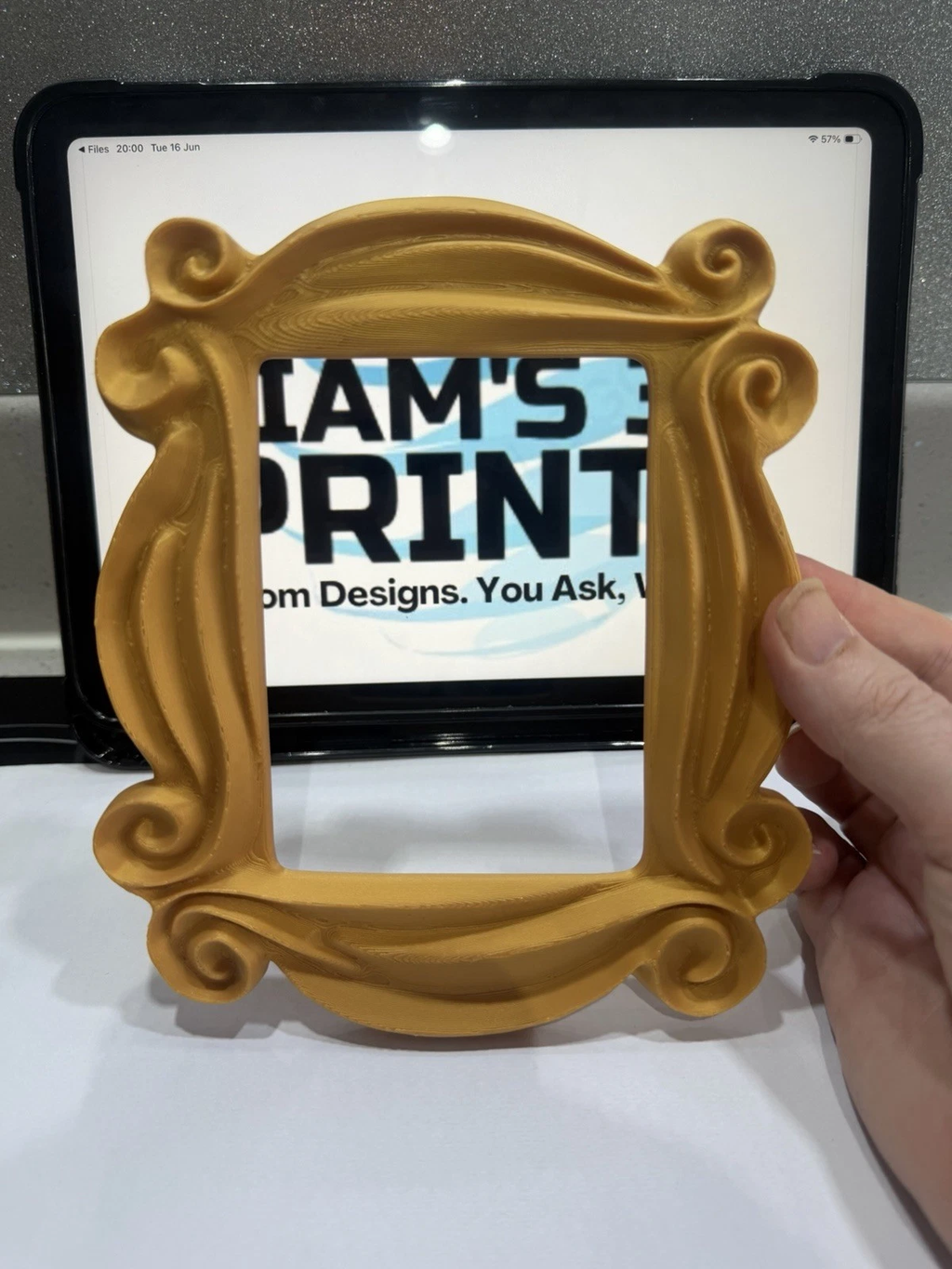 Friends Peephole Frame Monica TV 3D Print Door Decor Iconic