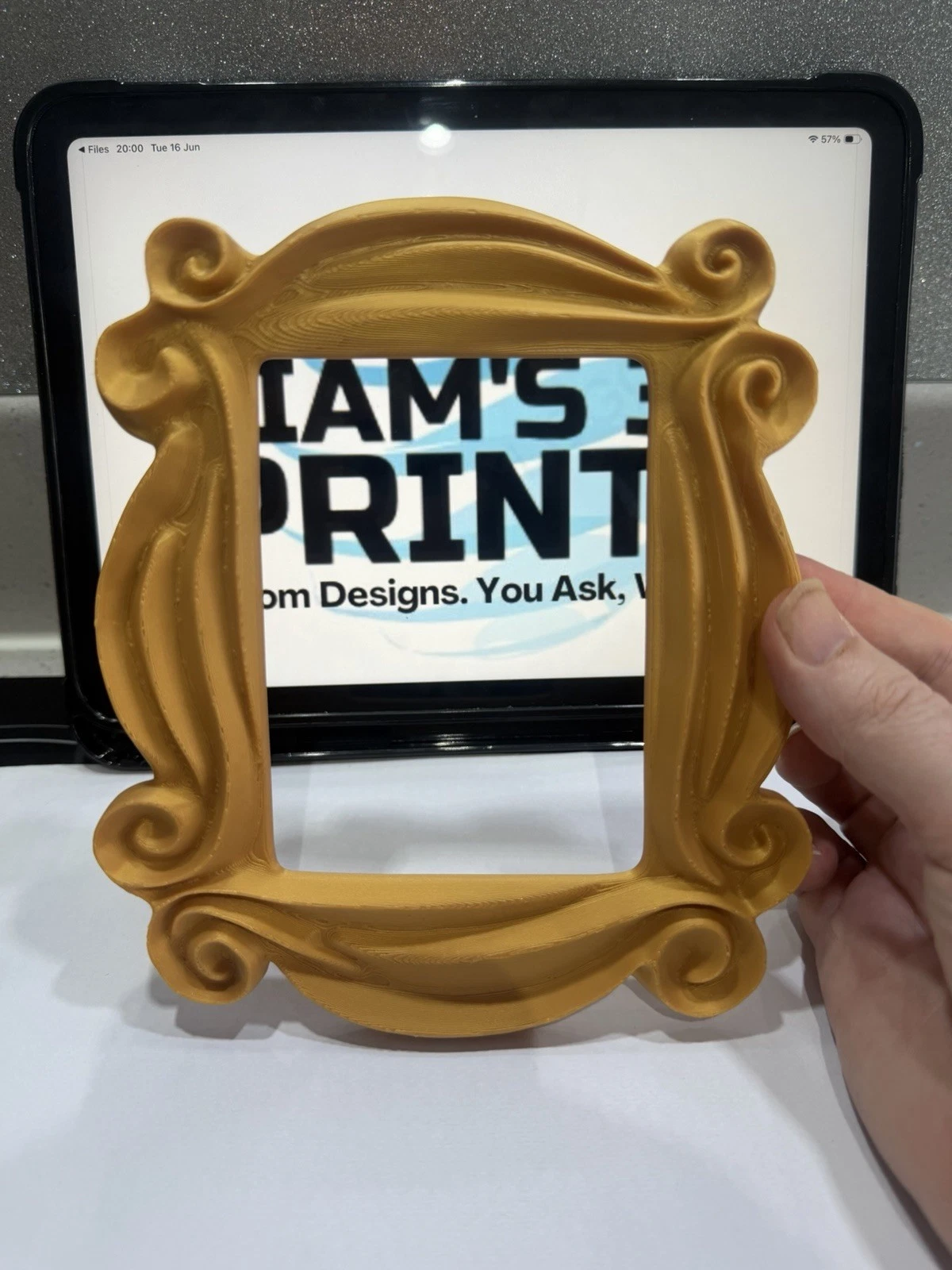 Friends Peephole Frame Monica TV 3D Print Door Decor Iconic