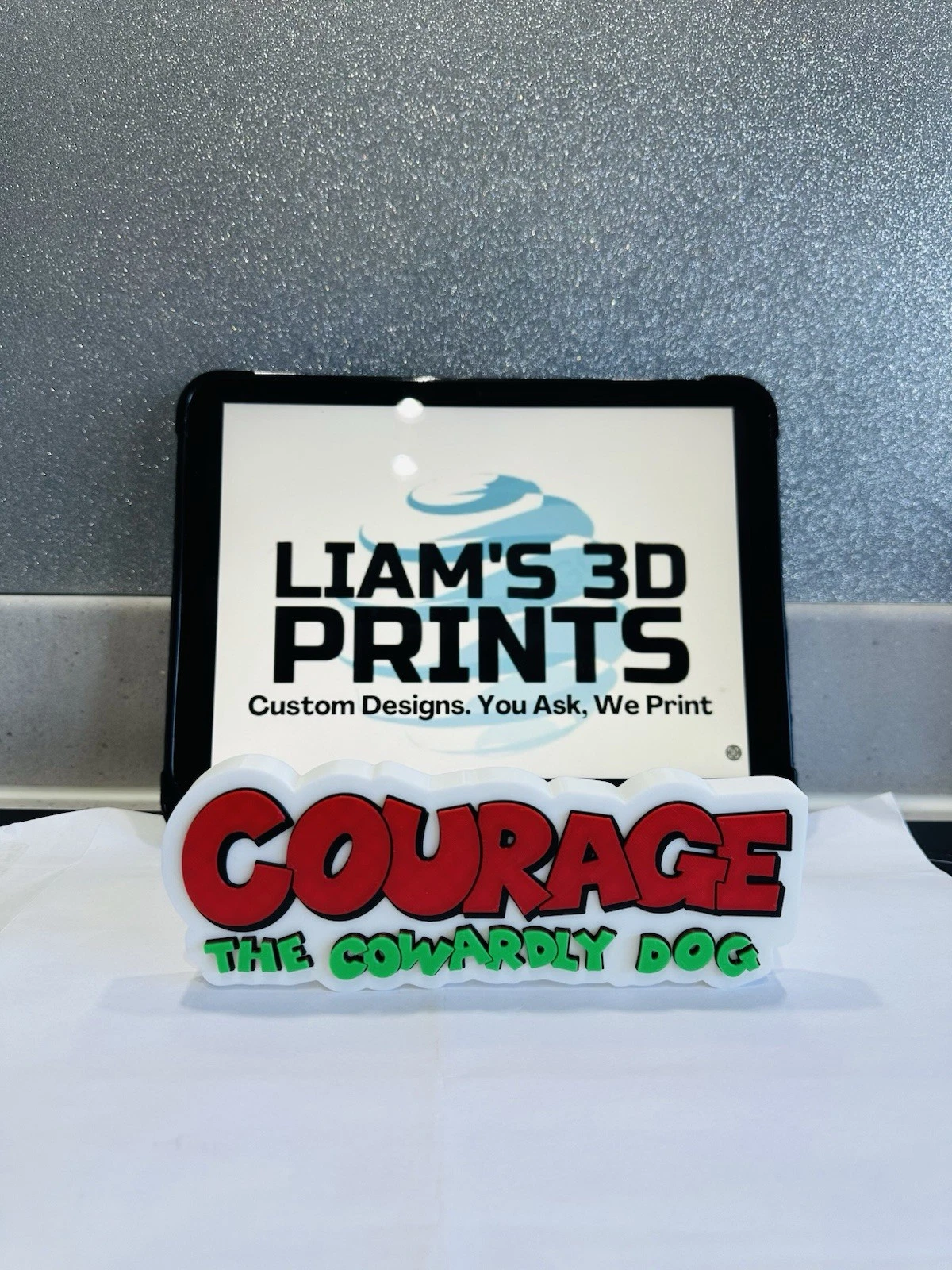 Decorative Courage The Cowardly Dog Film TV logo Sign Display Pops