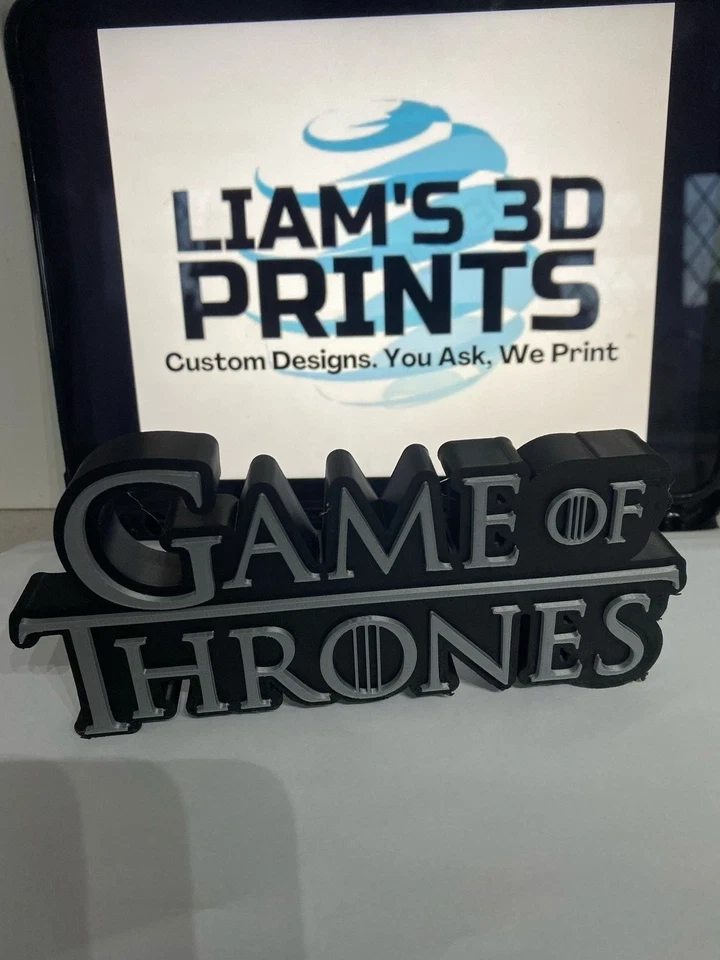 Decorative Game Of Thrones Self Standing Logo Tv 3D Print