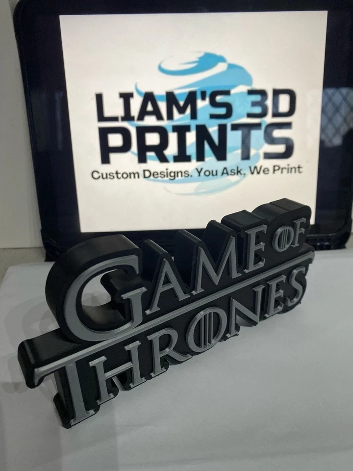 Decorative Game Of Thrones Self Standing Logo Tv 3D Print