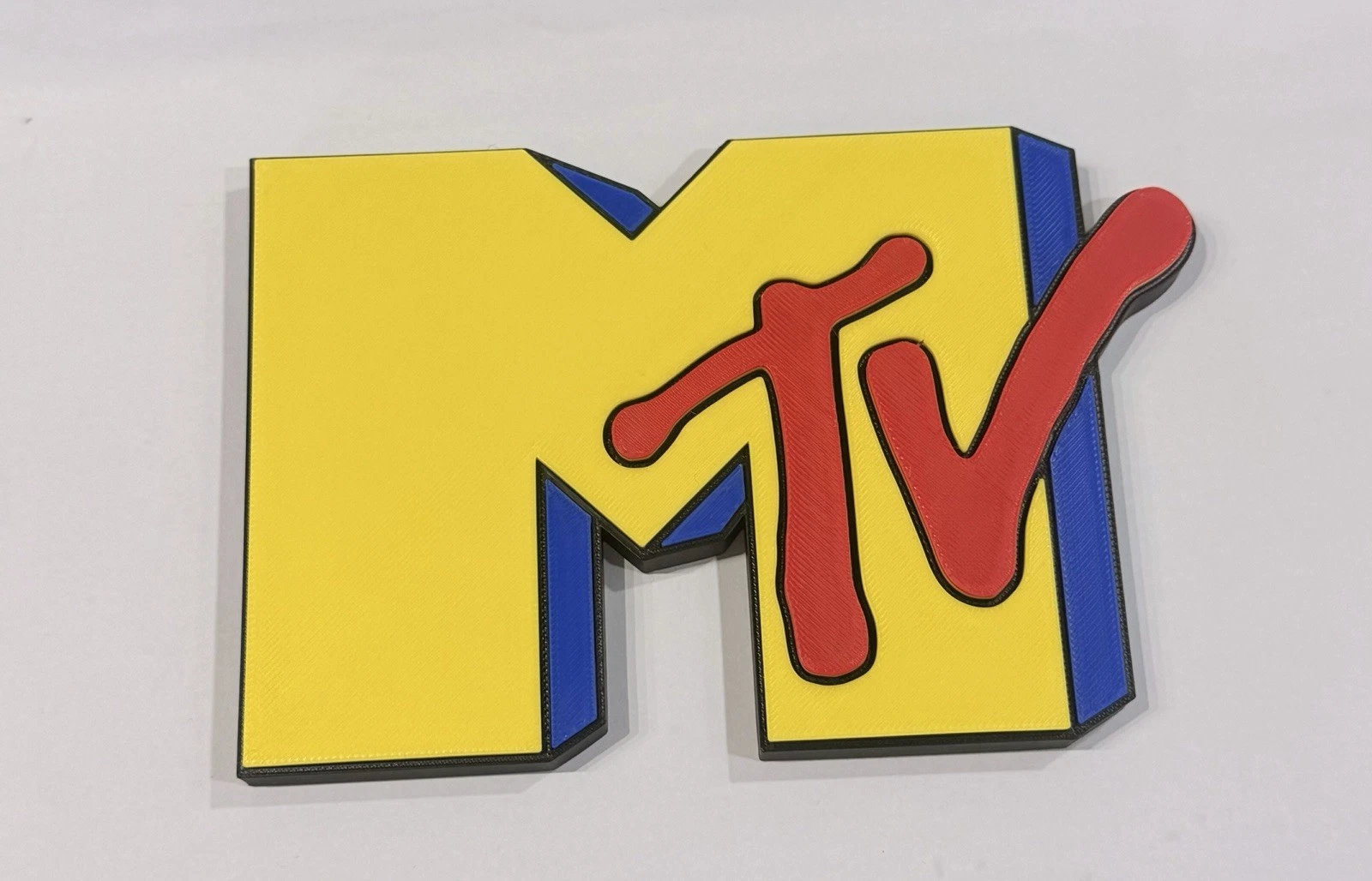 Decorative MTV Music Television Self Standing sign logo display POP 3D music