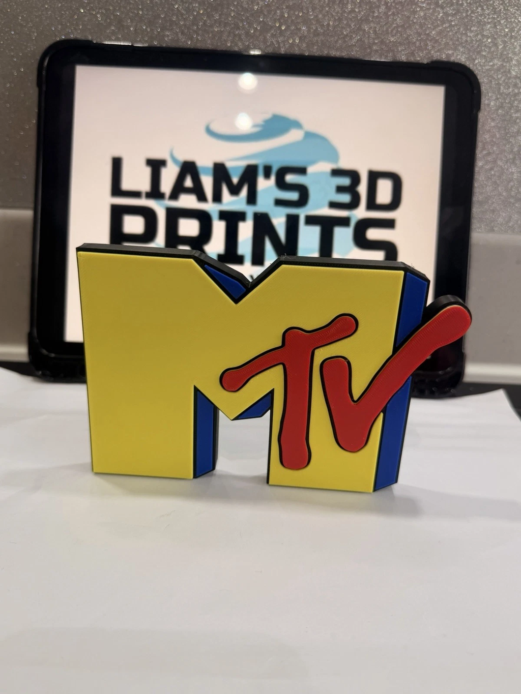 Decorative MTV Music Television Self Standing sign logo display POP 3D music