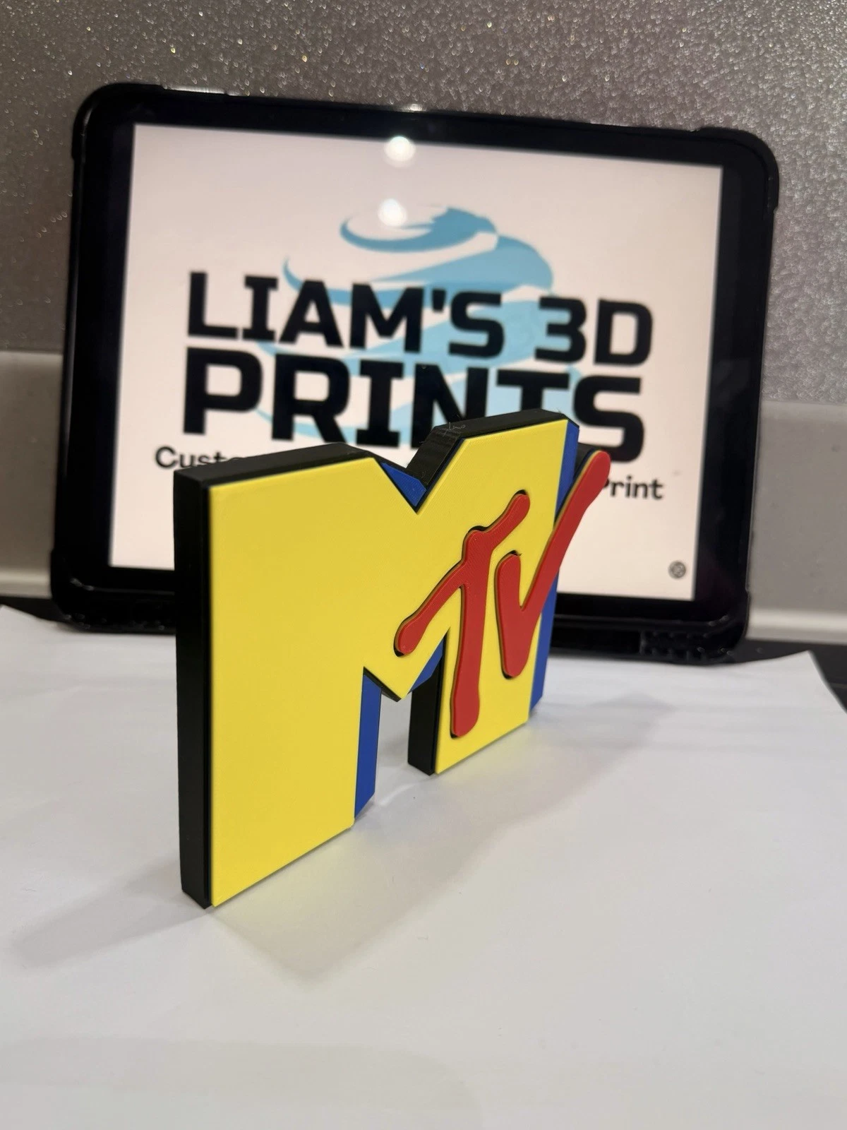Decorative MTV Music Television Self Standing sign logo display POP 3D music
