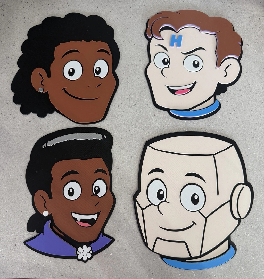 Decorative Red Dwarf Character Faces wall logo Sign Display
