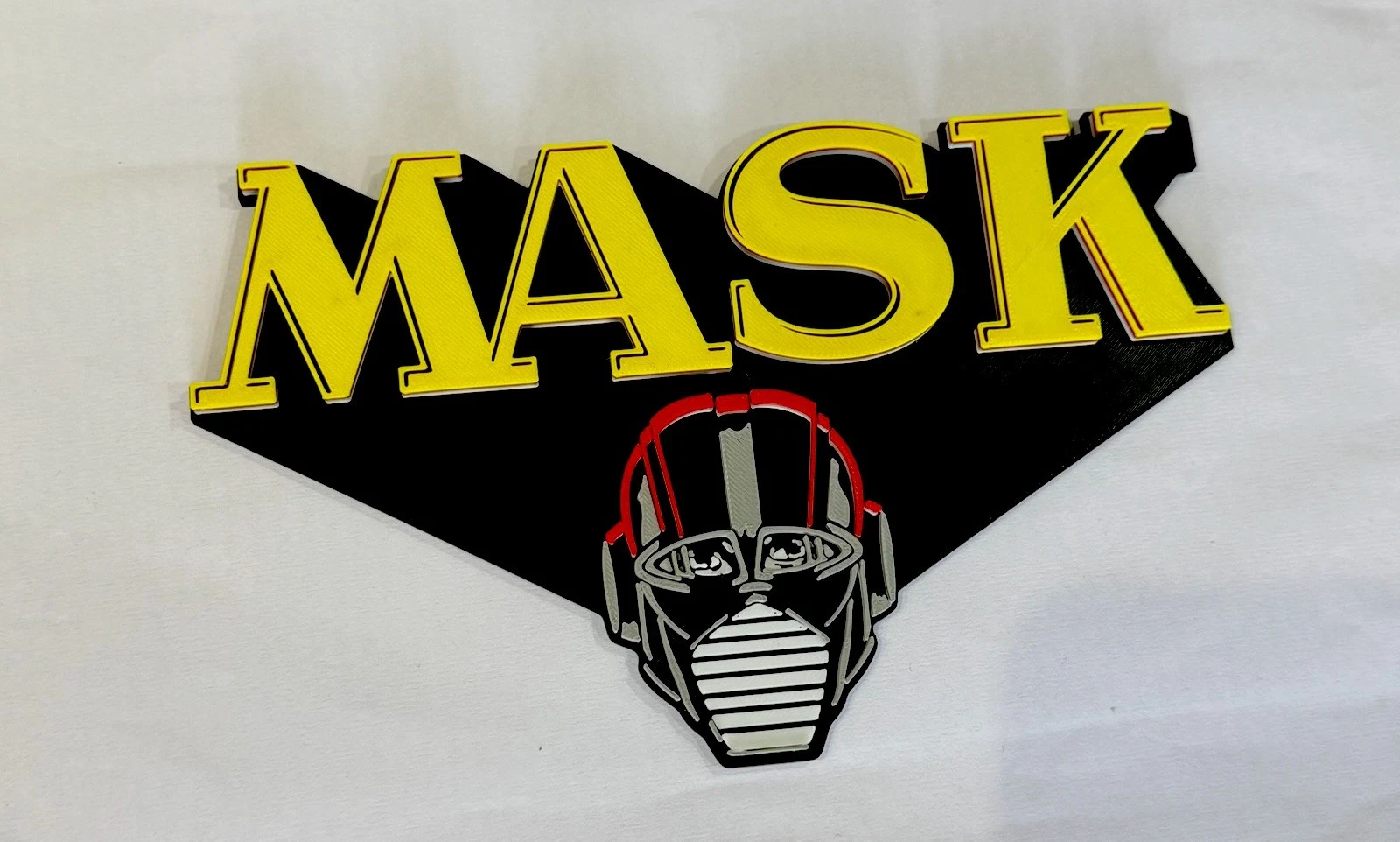 Decorative MASK TV Wall Plaque logo Sign Display Pops 3D Print