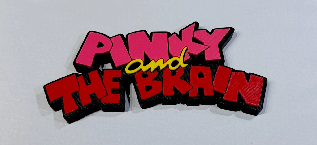 Decorative Pinky and The Brain TV Cartoon Retro Kids logo Sign Display Pop