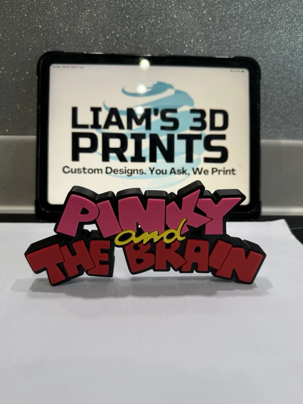 Decorative Pinky and The Brain TV Cartoon Retro Kids logo Sign Display Pop