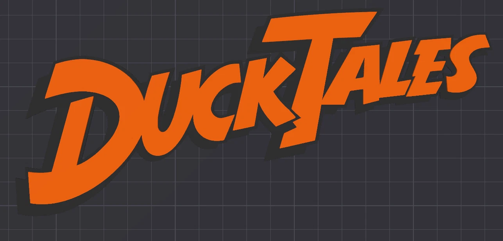 Decorative DuckTales TV Cartoon Retro Kids logo Sign Display Pop