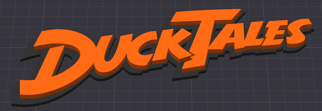Decorative DuckTales TV Cartoon Retro Kids logo Sign Display Pop