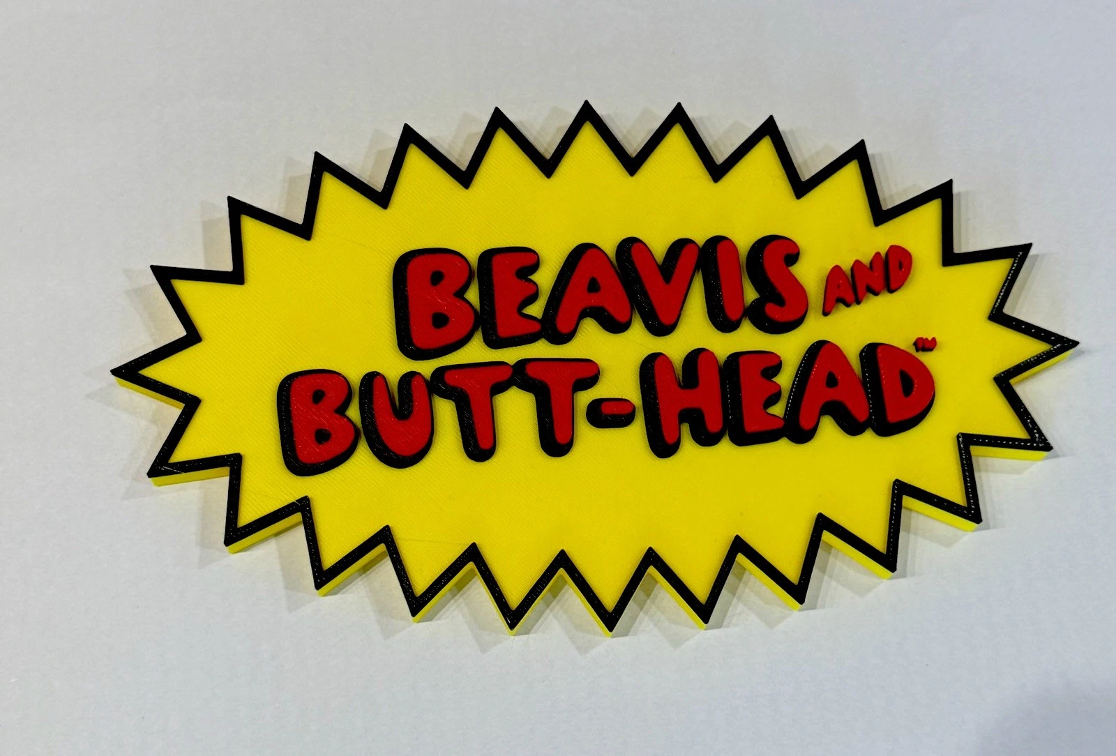 Decorative MTV Beavis and Butt-head Self Standing TV sign logo display POP