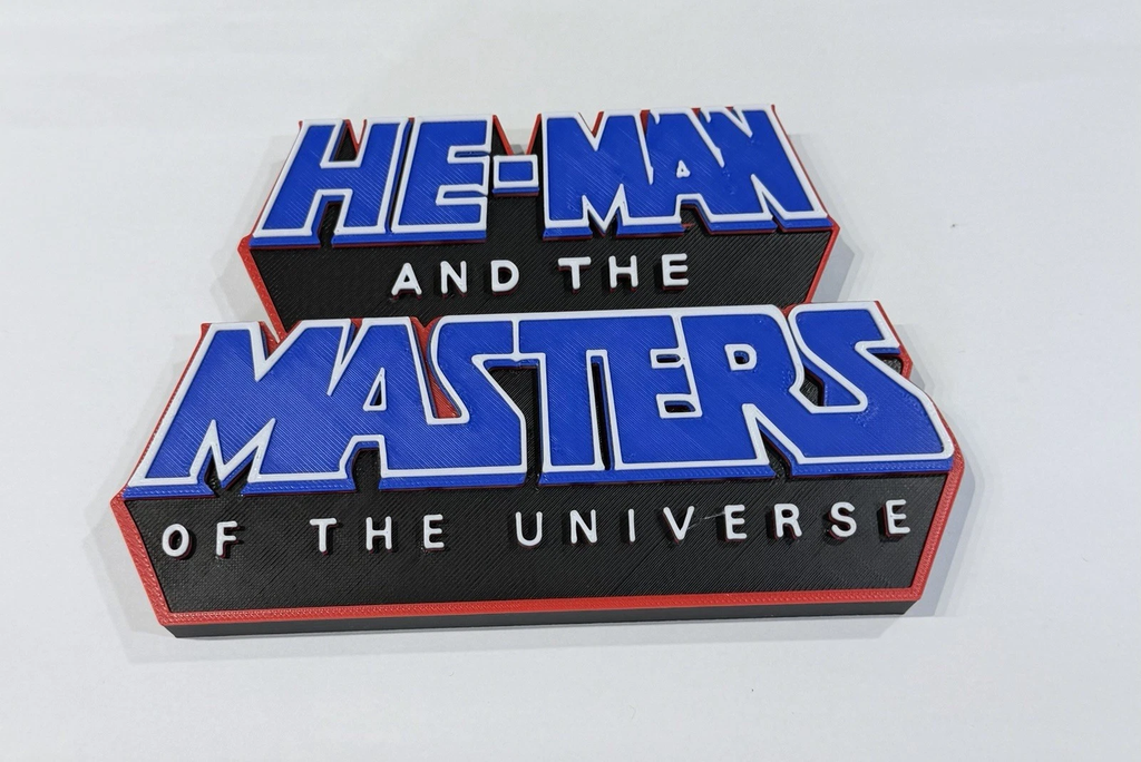 Decorative He Man HE-MAN and the Master Of The Universe logo Sign Display