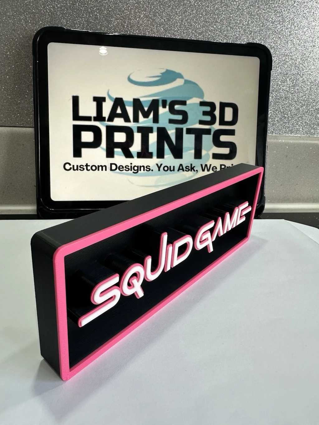 Decorative Squid Game 3 Nextflix Film Logo Sign Display Cinema s 17.5cm L 22cm