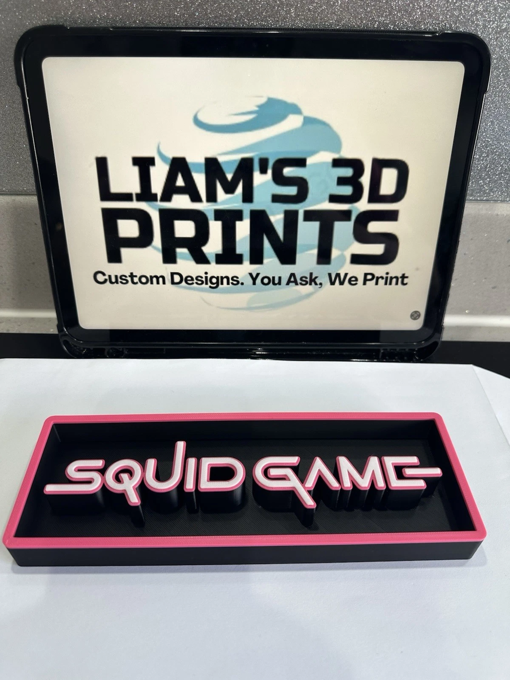 Decorative Squid Game 3 Nextflix Film Logo Sign Display Cinema s 17.5cm L 22cm