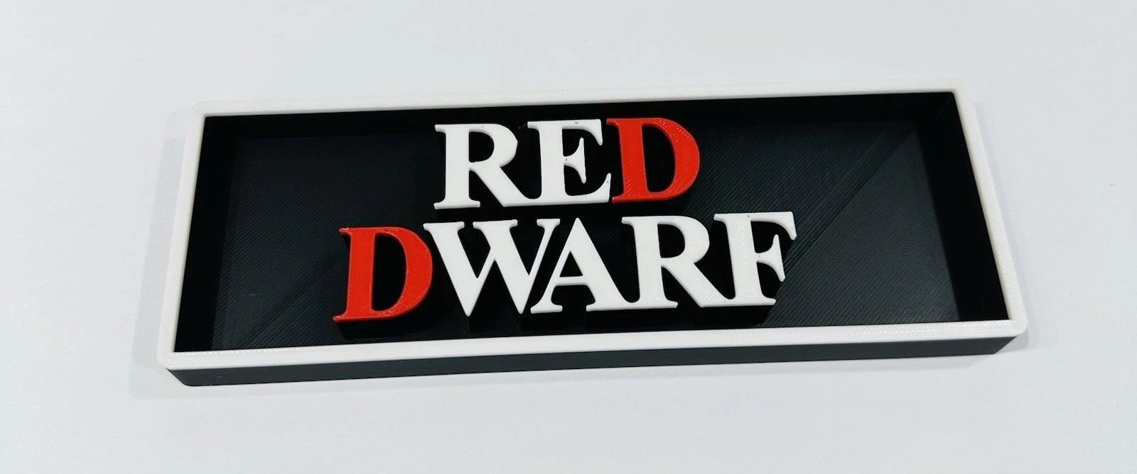 Decorative Red Dwarf Film Logo Sign Display Cinema s17.5cm L22cm
