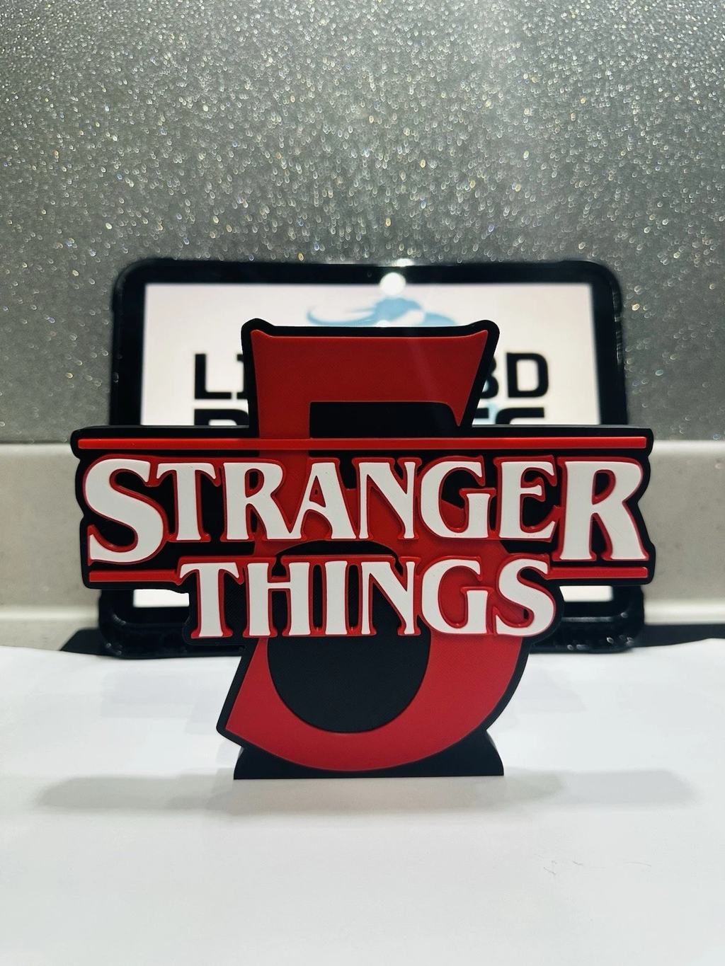 Decorative Stranger Things Season 5 Tv Film Room Sign Display Logo Pops