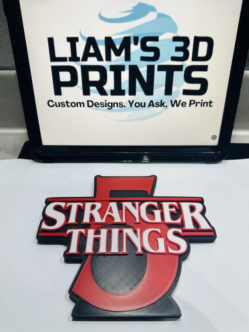 Decorative Stranger Things Season 5 Tv Film Room Sign Display Logo Pops