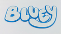 Decorative Bluey Tv logo Sign Display Wall