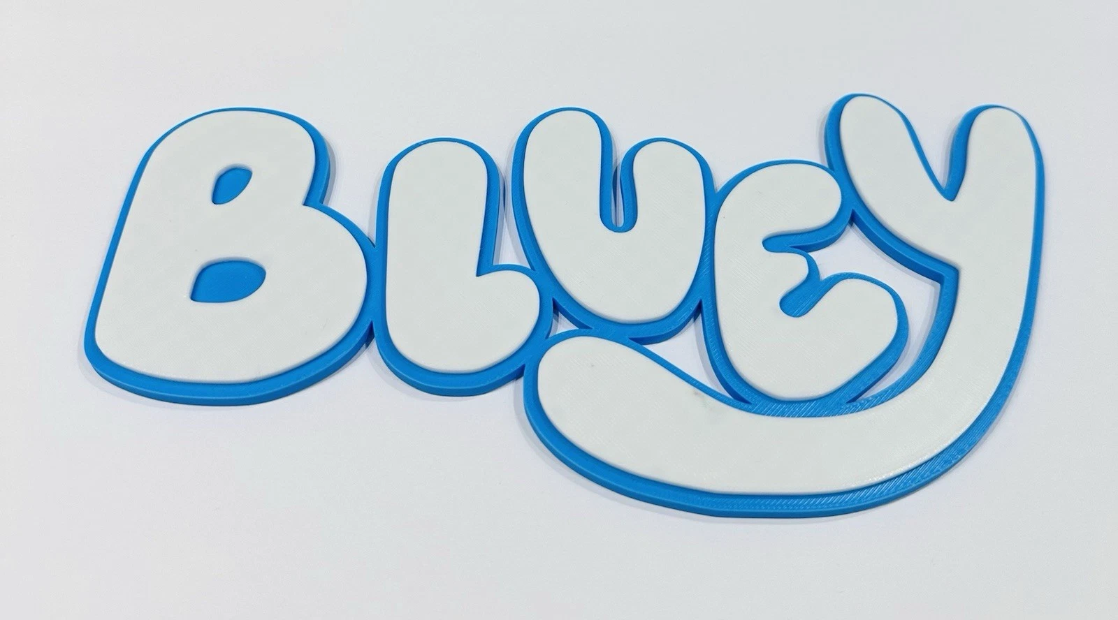 Decorative Bluey Tv logo Sign Display Wall