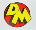 Decorative Danger Mouse DM Emblem Retro logo Sign Display