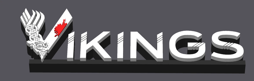 Decorative Vikings Tv Film Room Sign Display Logo Pops