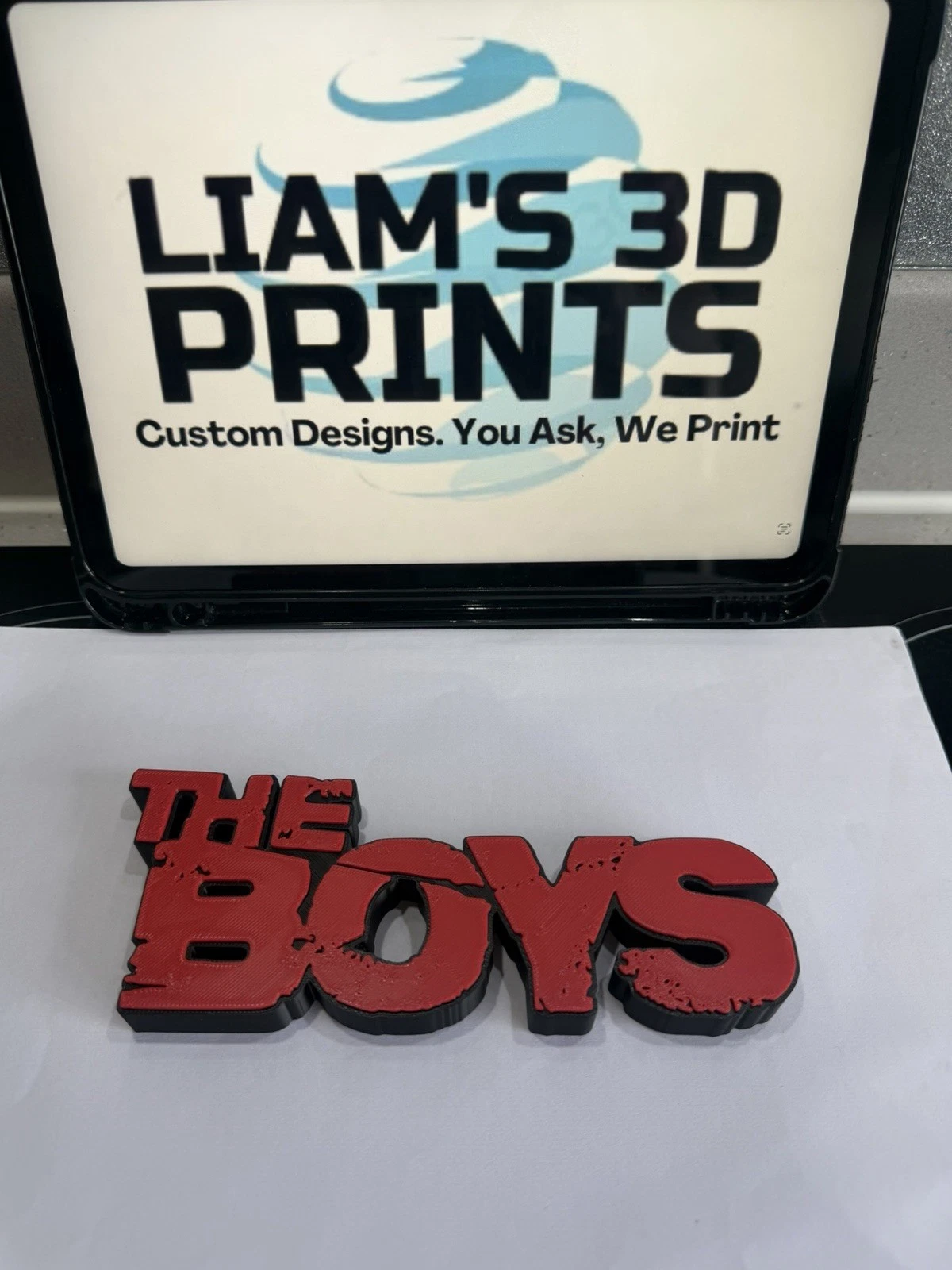 Decorative The Boys TV Film Self Standing logo Sign Display Pops