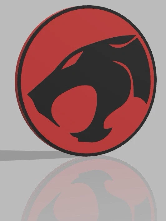 Decorative Thundercats Logo Coaster Room Sign Display 10cm
