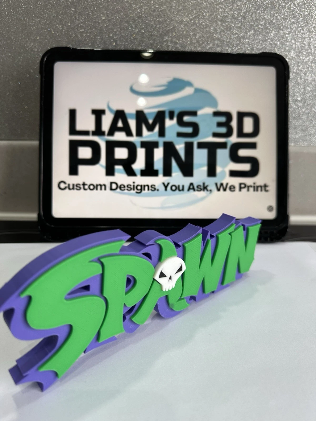 Decorative Spawn Comic Retro Self Standing logo Sign Display
