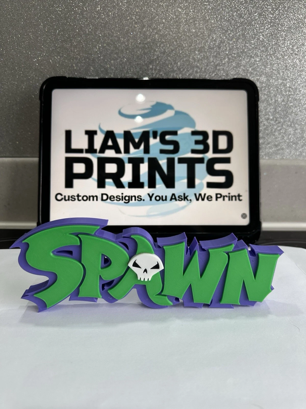 Decorative Spawn Comic Retro Self Standing logo Sign Display
