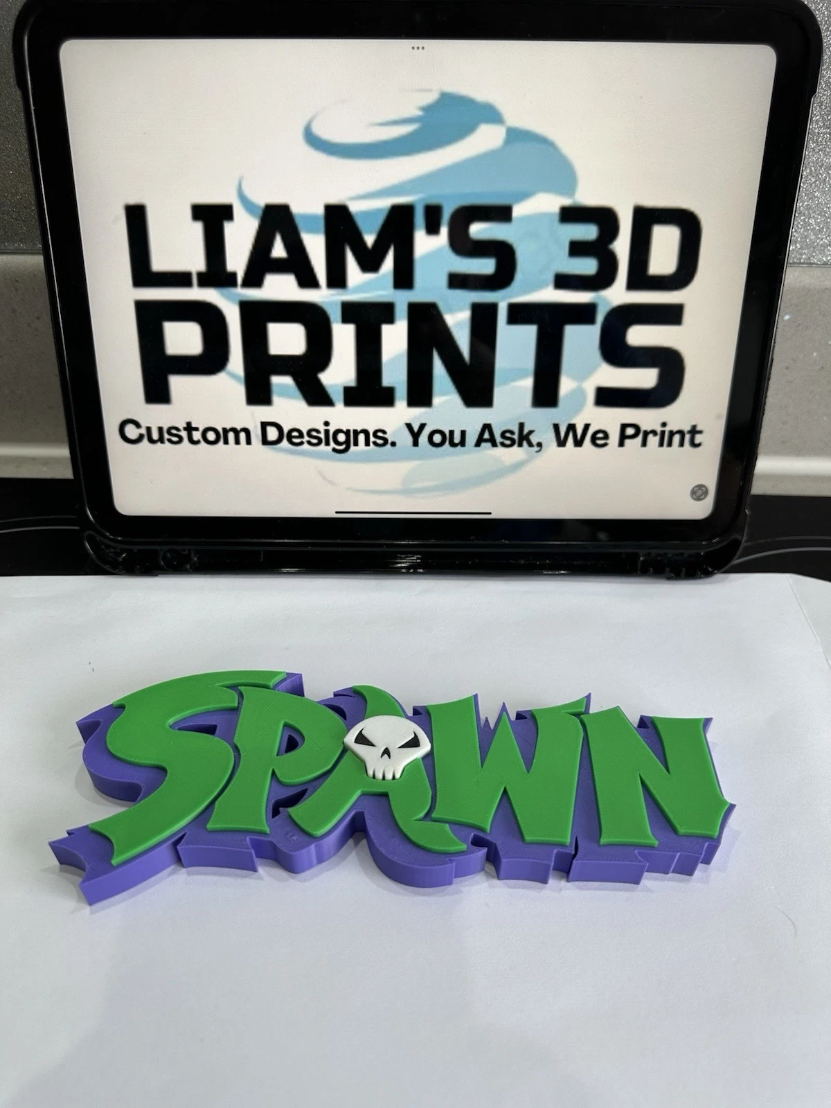 Decorative Spawn Comic Retro Self Standing logo Sign Display
