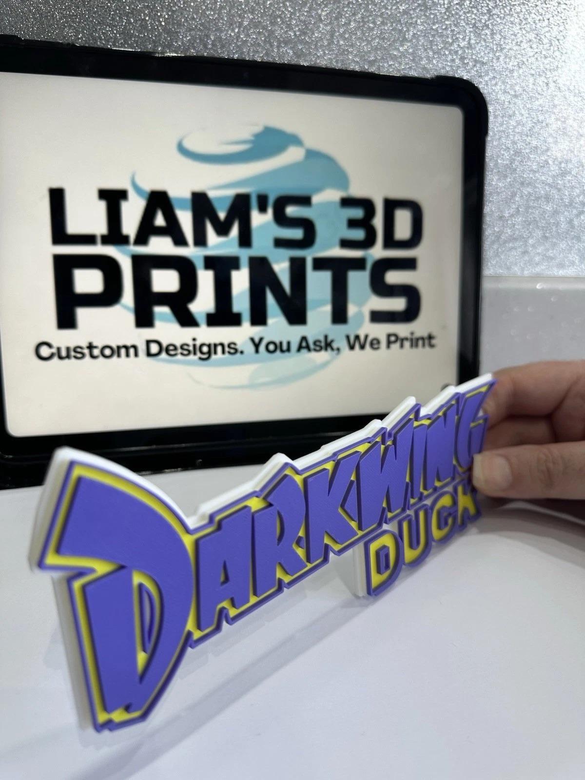 Decorative Darkwing Duck Disney Retro TV logo Sign Display