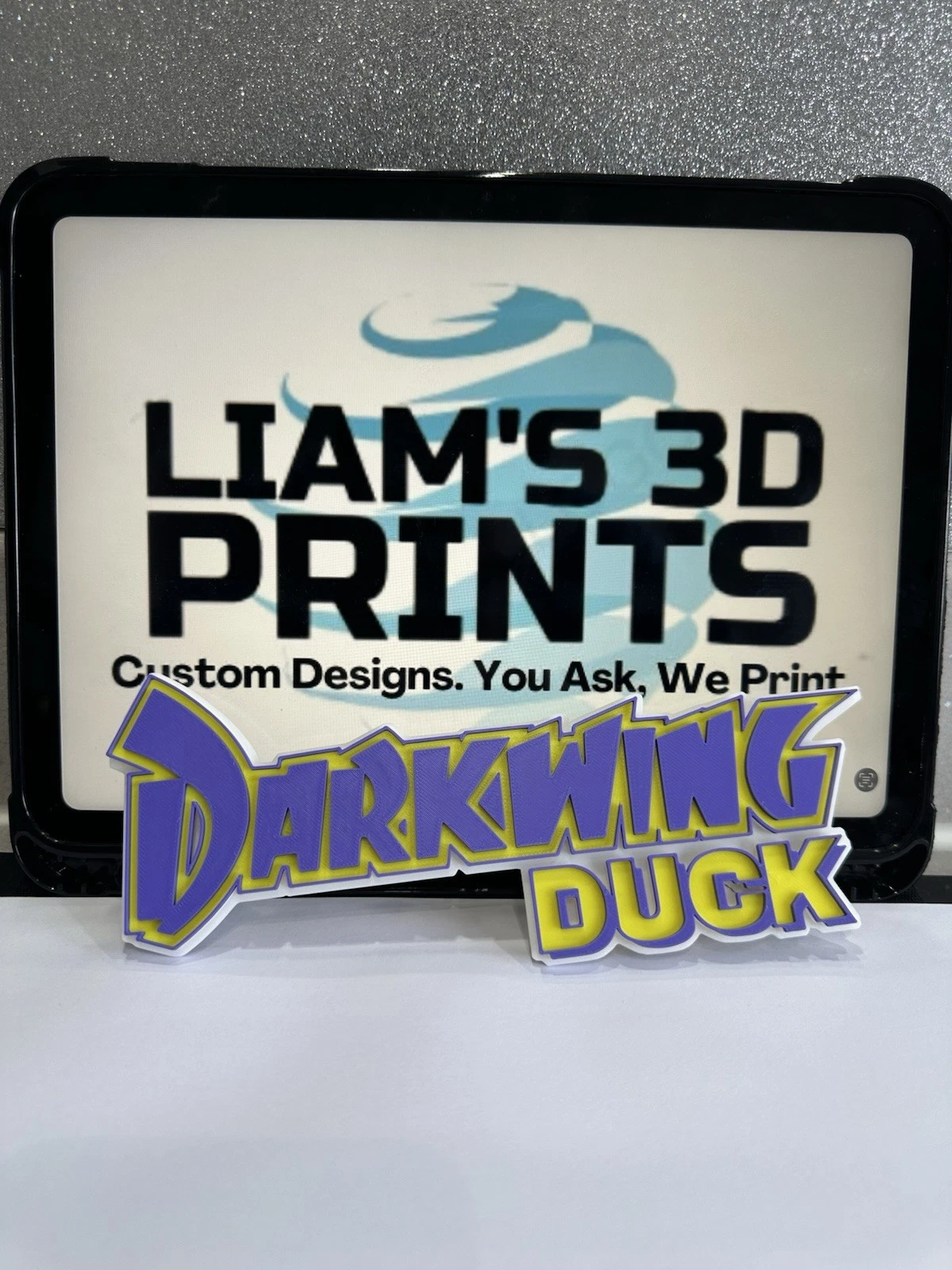 Decorative Darkwing Duck Disney Retro TV logo Sign Display