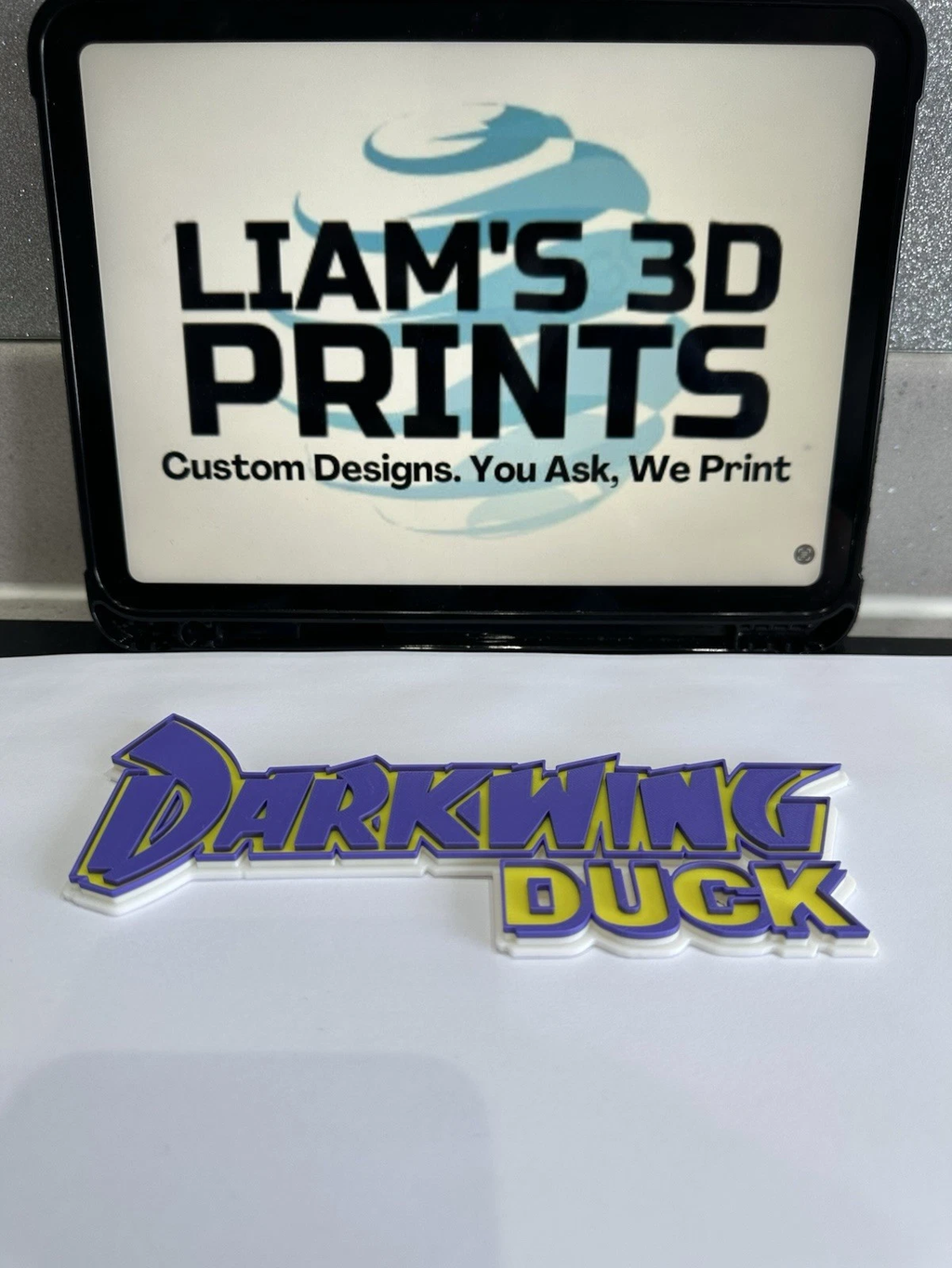 Decorative Darkwing Duck Disney Retro TV logo Sign Display