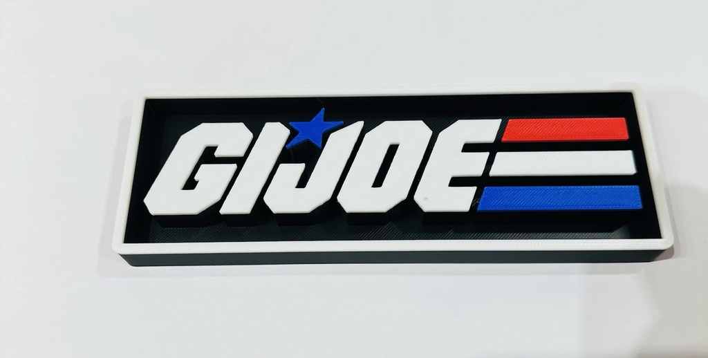 Decorative GI Joe Film Logo Sign Display Cinema small 17.5cm Large 22cm