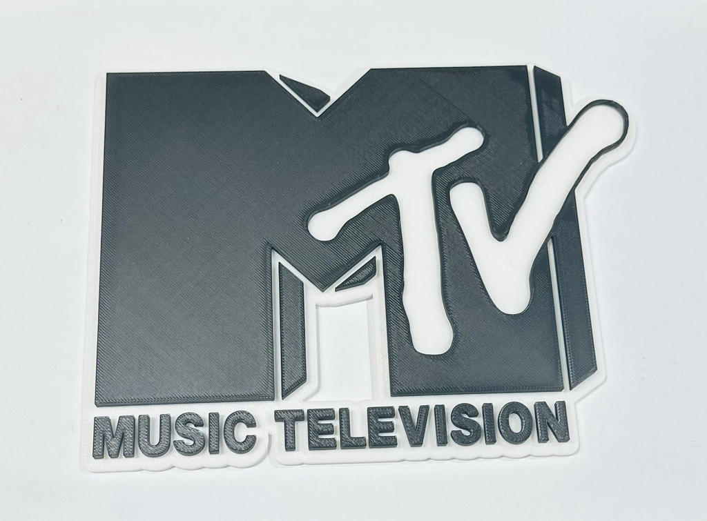 Decorative MTV Music Television Wall sign logo display POP 3D music