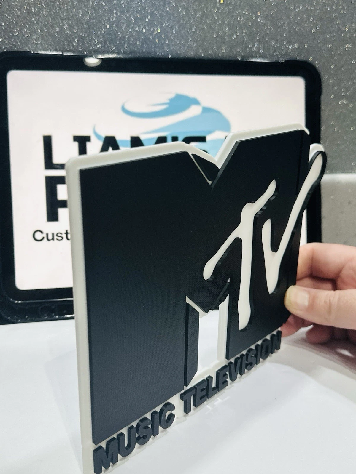 Decorative MTV Music Television Wall sign logo display POP 3D music
